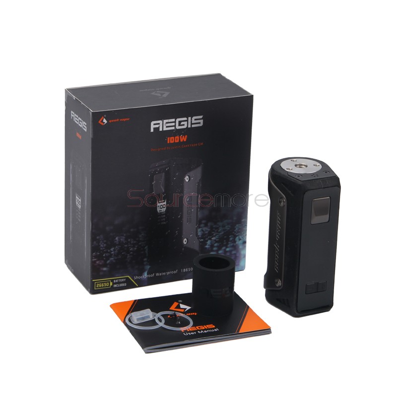Geek Vape Aegis 100W Mod Supports 18650 or 26650 Cell (without cell version)-Gunmetal
