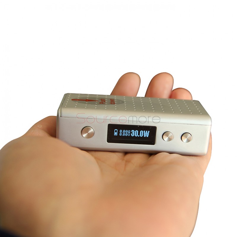 Cloupor Mini 30W Variable Voltage and Wattage Box Mod - silver