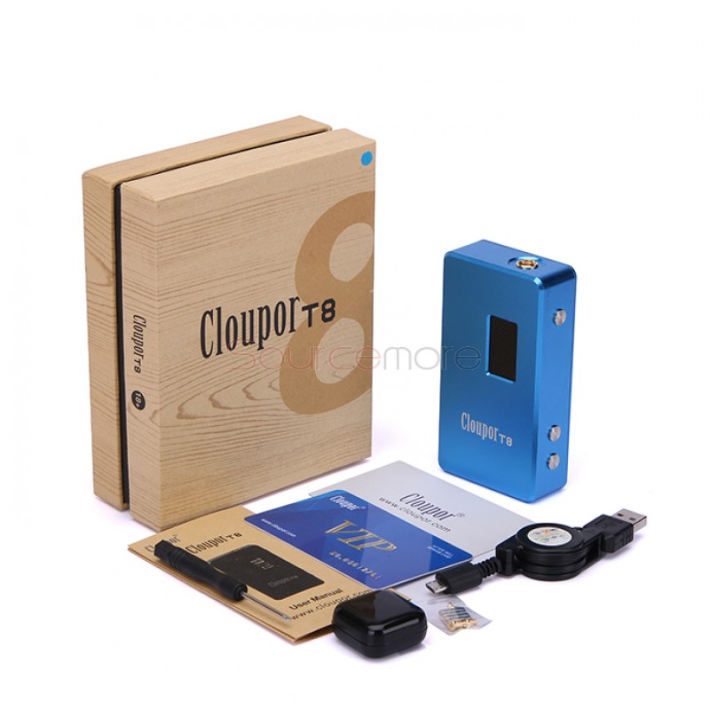 Cloupor T8 150W VW Box Mod - red