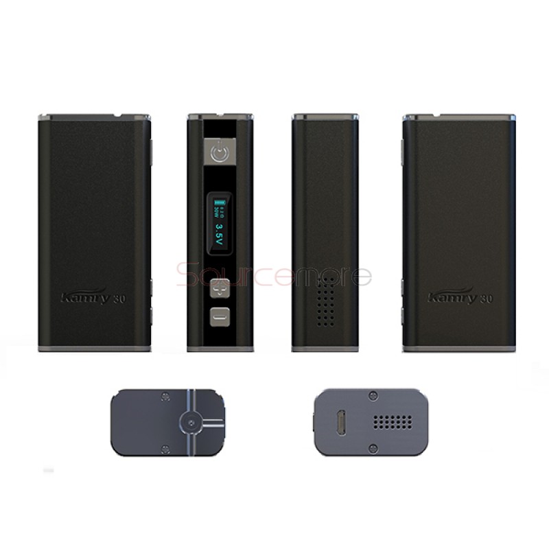 Kamry 30 V1 Variable Wattage 2000mah 510 Threading Box Mod- Black
