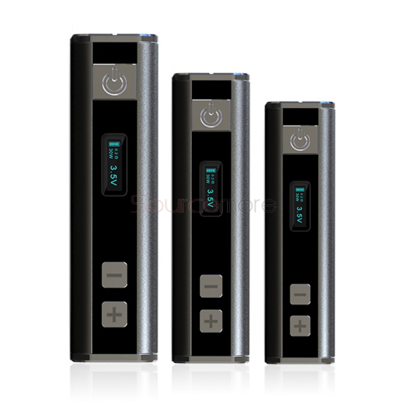 Kamry 30 V1 Variable Wattage 2000mah 510 Threading Box Mod- Black