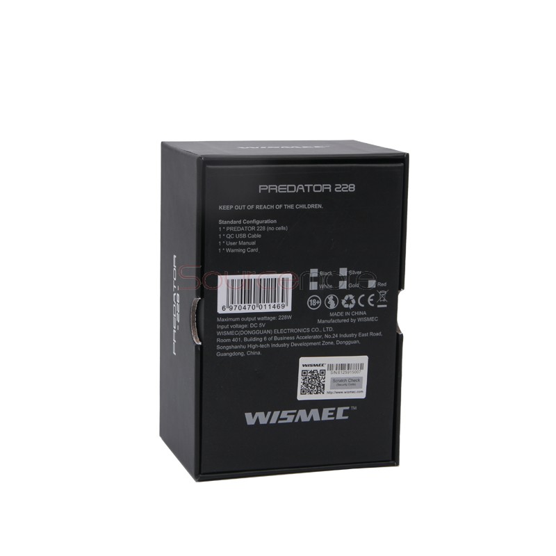 Wismec Predator 228W TC Mod - White