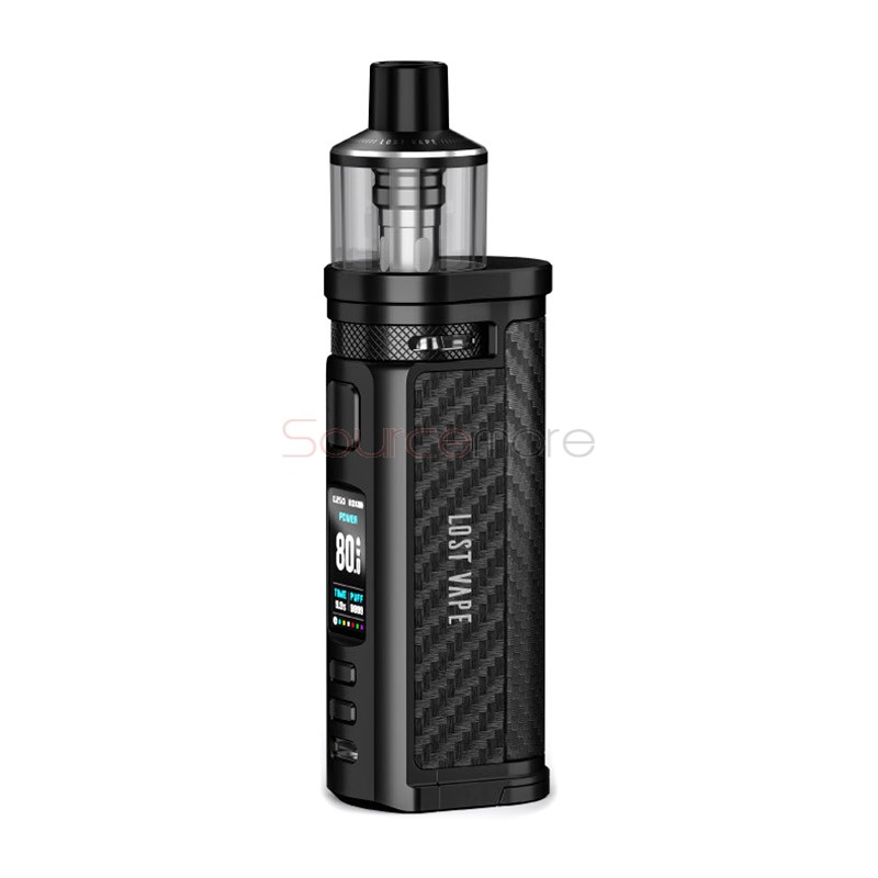 Lost Vape Centaurus Q80 Pod Mod Kit Black Carbon Fiber