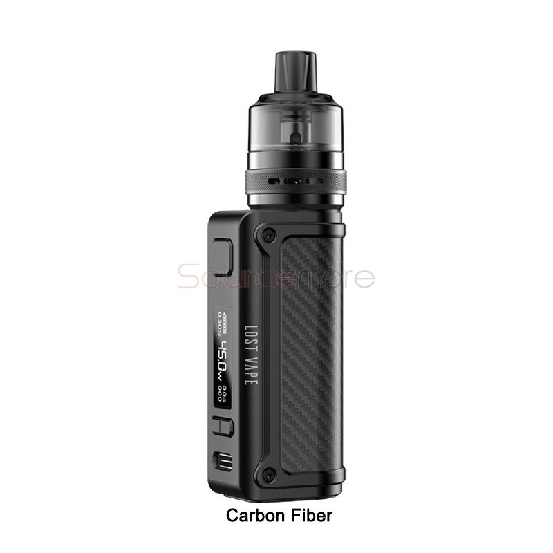 Lost Vape Thelema Mini Kit with UB Lite Pod Tank Carbon Fiber