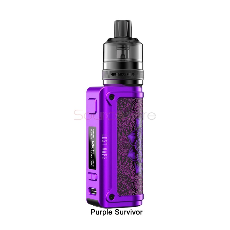 Lost Vape Thelema Mini Kit with UB Lite Pod Tank Purple Survivor