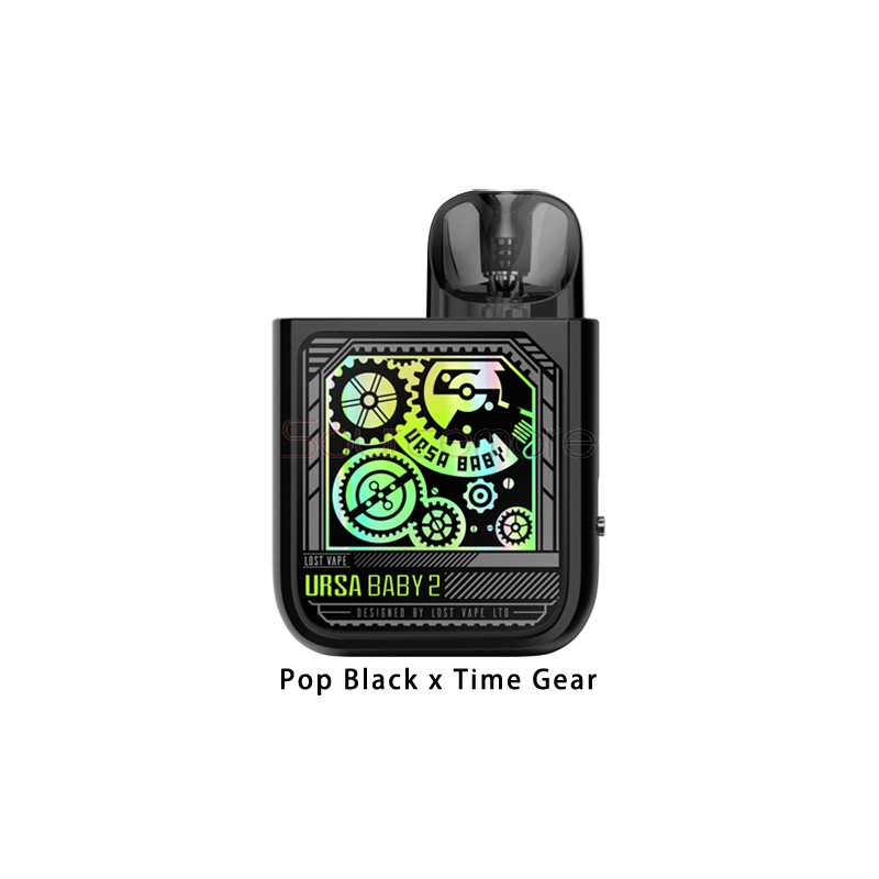 Lost Vape Ursa Baby 2 Pod Kit Pop Black x Time Gear