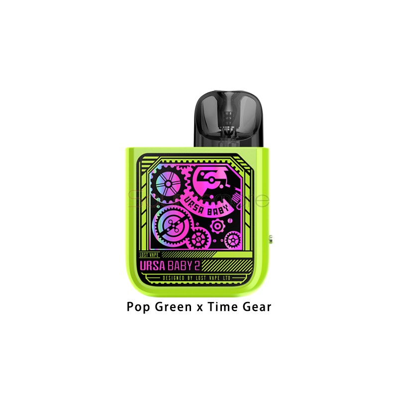 Lost Vape Ursa Baby 2 Pod Kit Pop Green x Time Gear