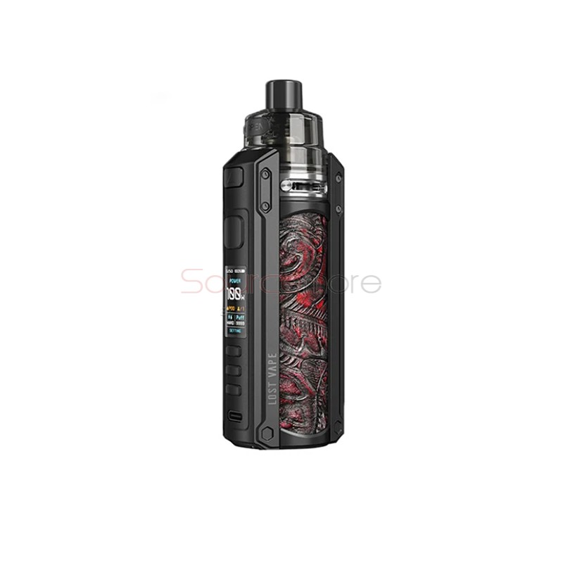 Lost Vape Ursa Quest Multi Kit Black Ukiran Leather