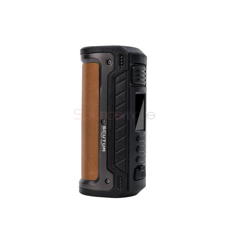 Lostvape Hyperion DNA 100C BOX Mod Gunmetal Calf Leather