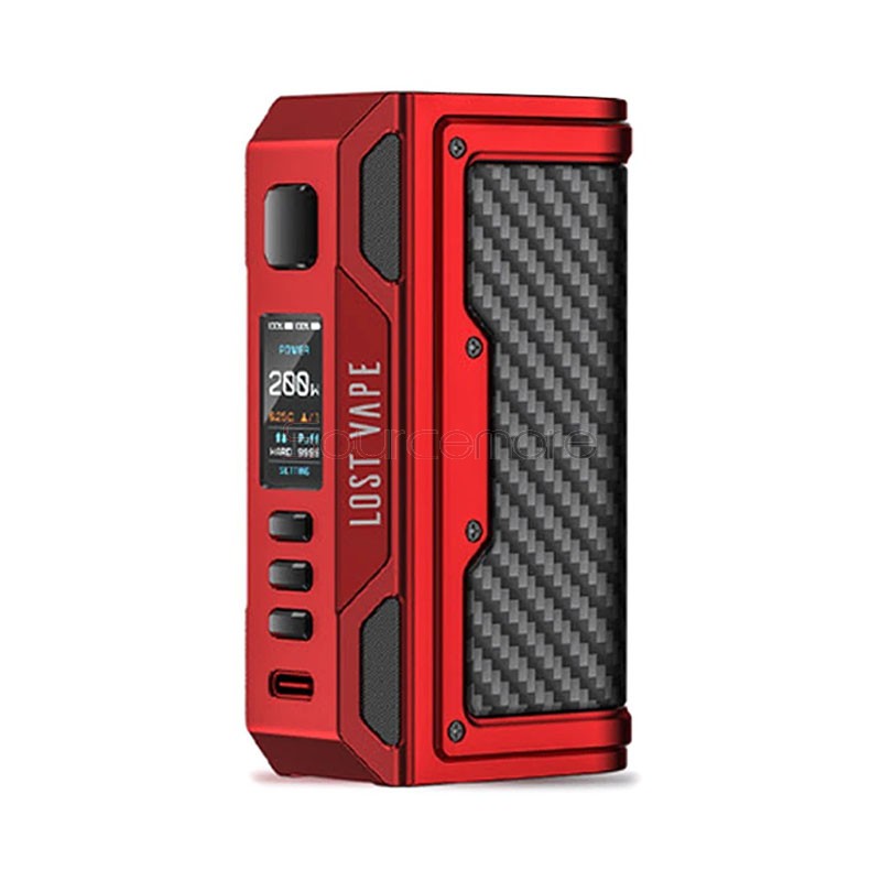 Lostvape Thelema Quest 200W Mod Matte Red Carbon Fiber