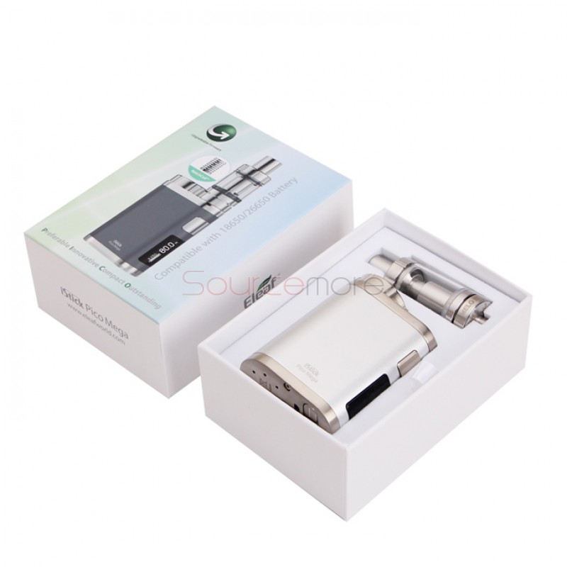 Eleaf iStick Pico Mega Kit 4.0ml Melo 3 Atomizer and TC 80W iStick Pico Mega Mod- Silver