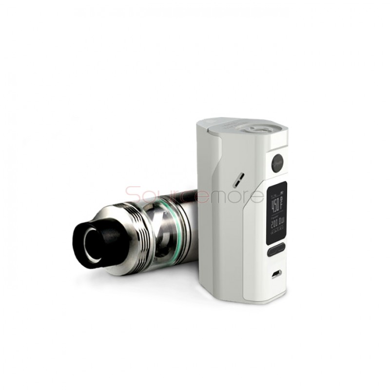 Wismec Reuleaux RX2/3 Mod with Cylin RTA Bundle Kit - Matte White