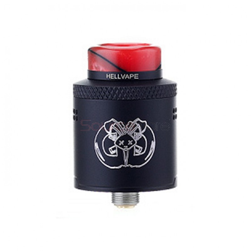 Hellvape Drop Dead RDA Rebuildable Dripping Atomizer - Matte Black