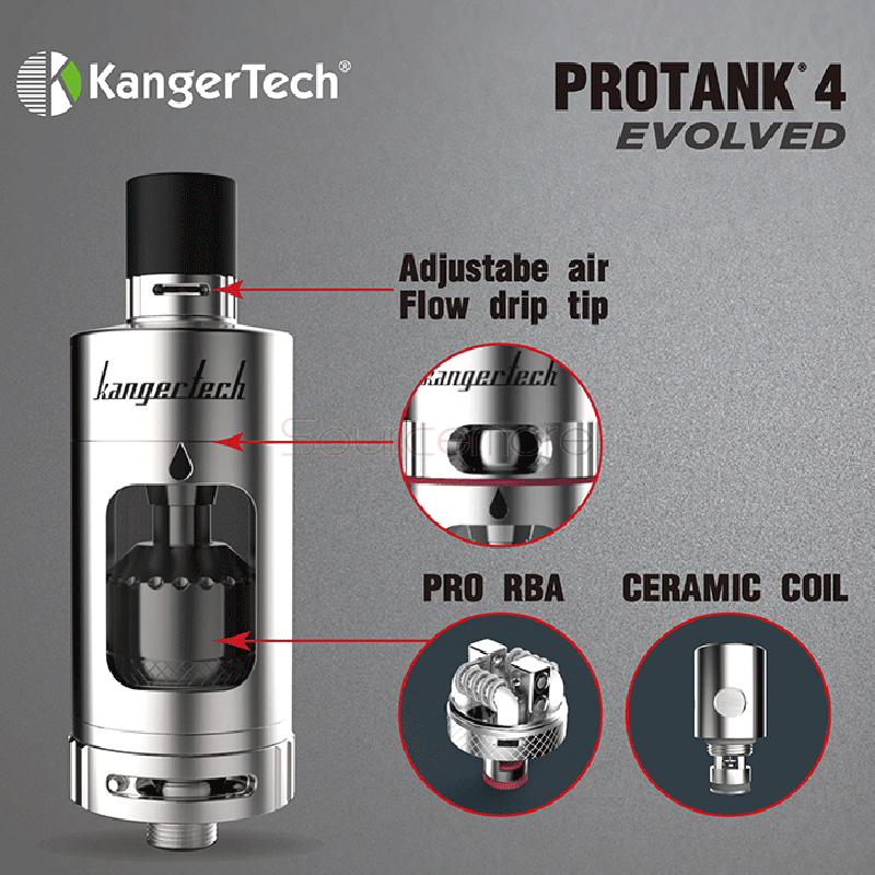 Kanger Protank 4 Evolved Tank - White