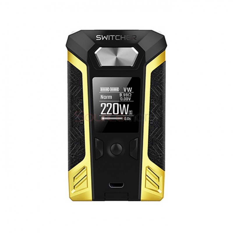 Vaporesso Switcher 220W Mod with OMNI Board 2.6 Powered by Dual 18650 Batteries-Retro yellow