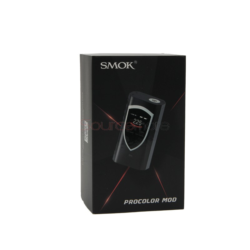 Smok ProColor 225W TC/VW Mod Powered by Dual 18650 Cells-Black