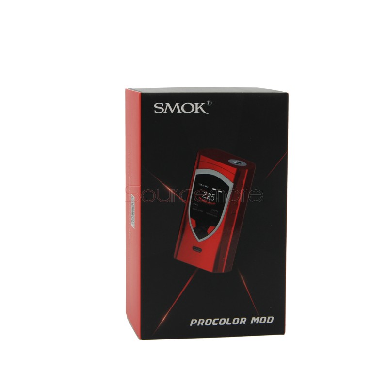 Smok ProColor 225W TC/VW Mod Powered by Dual 18650 Cells-Red