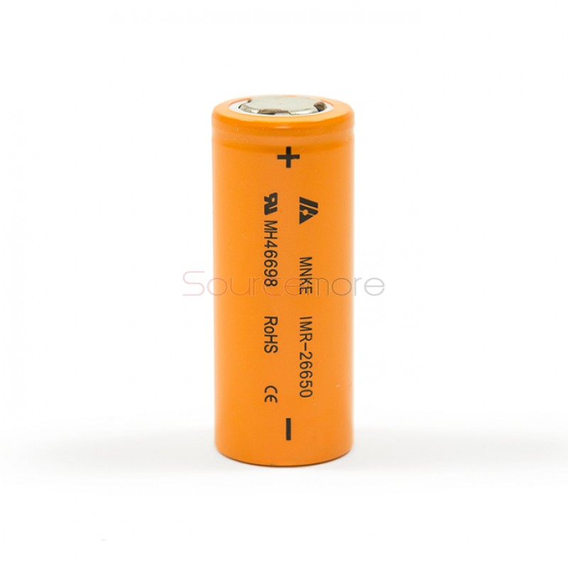 2pcs 30A MNKE  26650 IMR 3500mAh Li-ion  Flat Top 3.7V Rechargeable Batteries