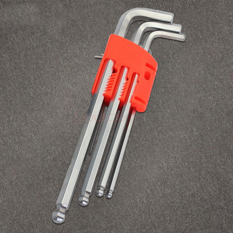 Multi-function Upgraded 21cm Allen Key 1.5mm-10mm  Diameters Tools (9pcs)