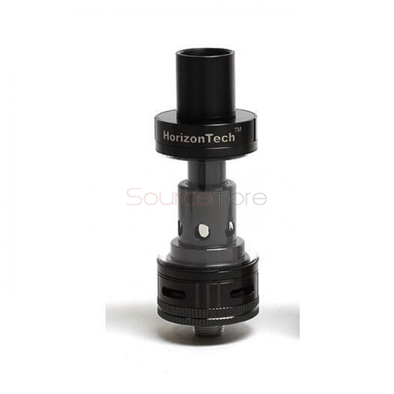 Horizon Krixus Tank 4ml Adjustable Airflow Control Top Filling Tank Rewickable Ceramic Coil (RCC) Tungsten Wire - Black
