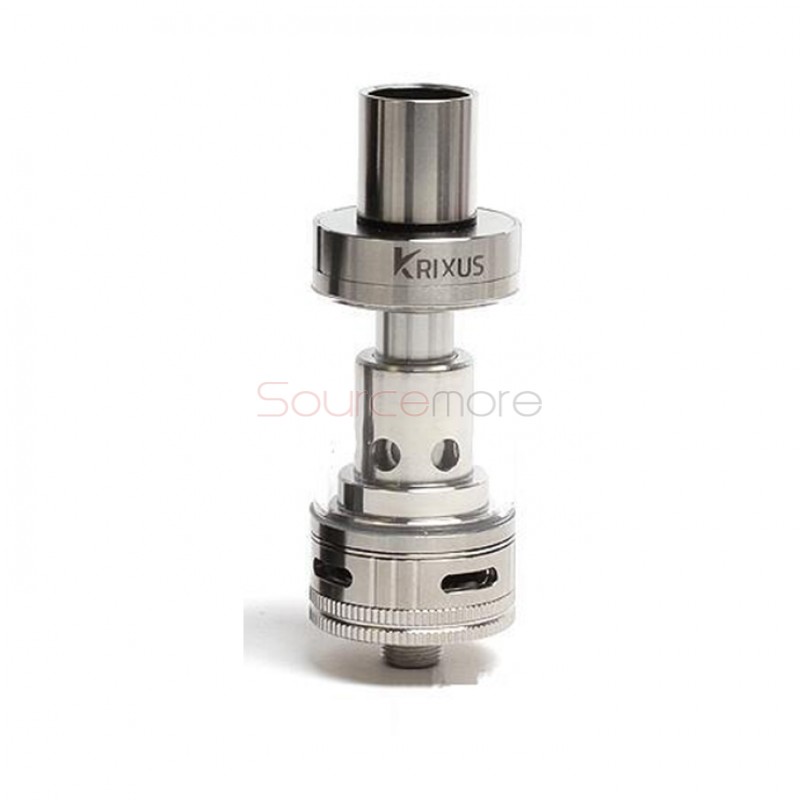 Horizon Krixus Tank 4ml Adjustable Airflow Control Top Filling Tank Rewickable Ceramic Coil (RCC) Tungsten Wire - Silver
