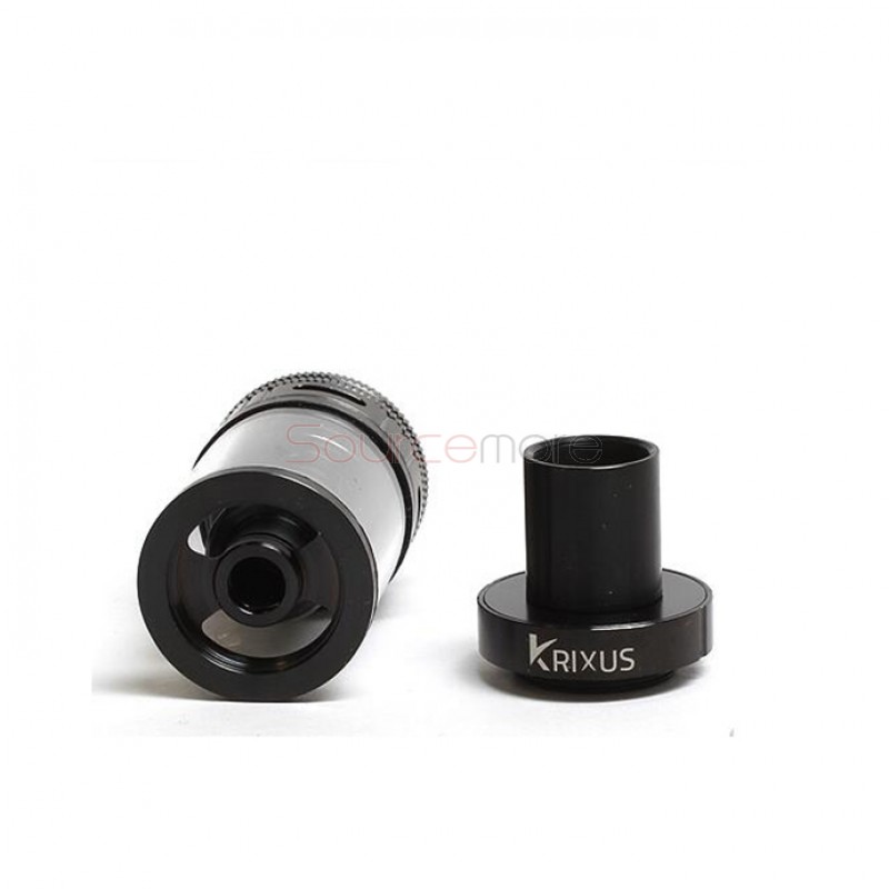 Horizon Krixus Tank 4ml Adjustable Airflow Control Top Filling Tank Rewickable Ceramic Coil (RCC) Tungsten Wire - Black