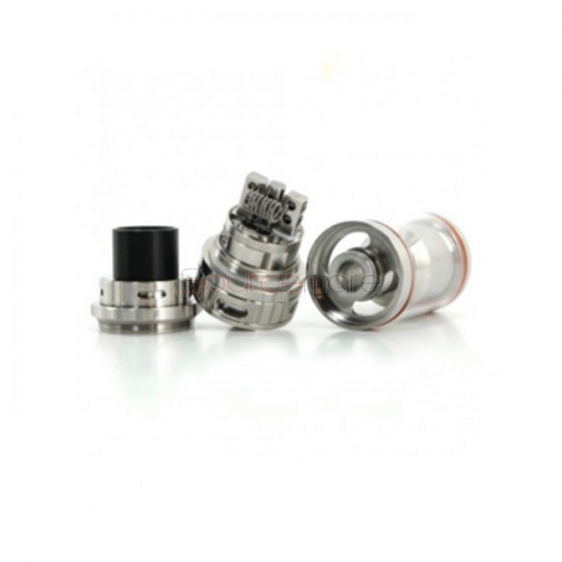 Vaporesso Gemini RTA Atomizer 3.5ml Liquid Capacity 22mm Diameter Velocity Style Dual Post Deck Top Filling Tank -Stianless Steel(RTA Version)