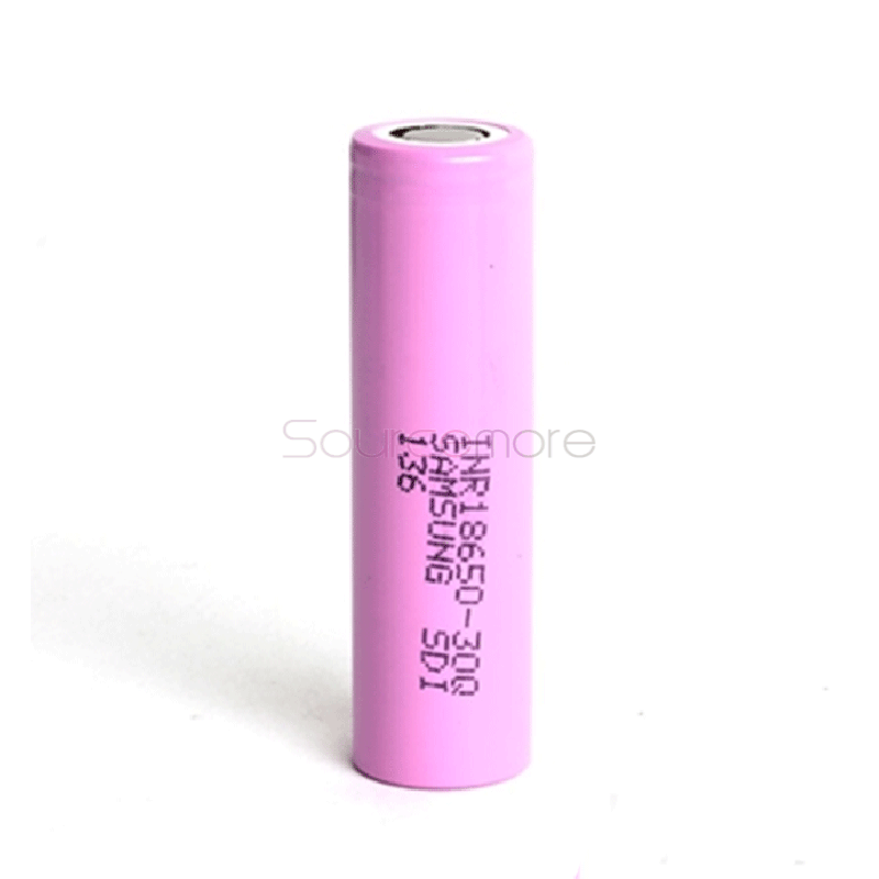 2PCS Samsung INR 30Q 18650 3.6V 3000mAh Li-ion Flat Top Batteries