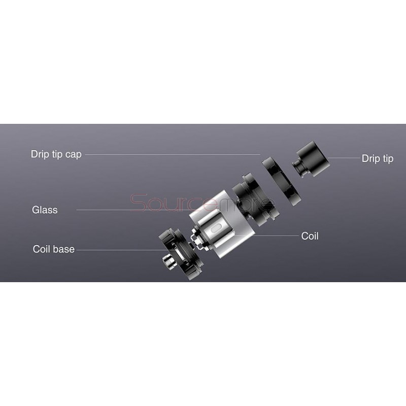 Kanger Vola Sub Ohm Tank with 4.0ml Capacity and Bottom Airflow Control-Green