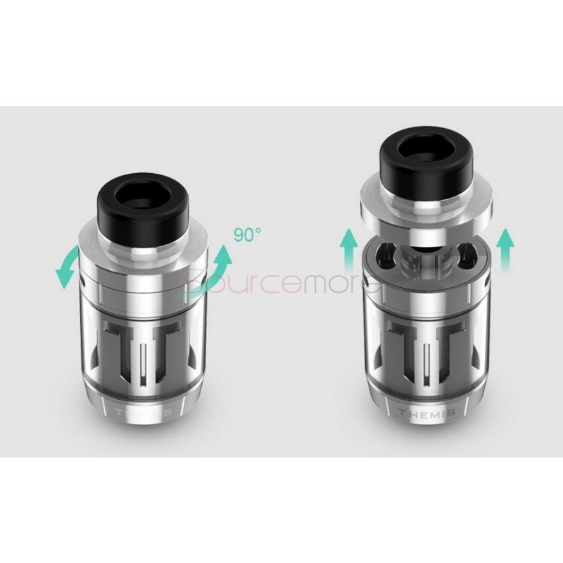 Digiflavor Themis RTA with 5ml Capacity Support Single&Dual Coil Build-Black