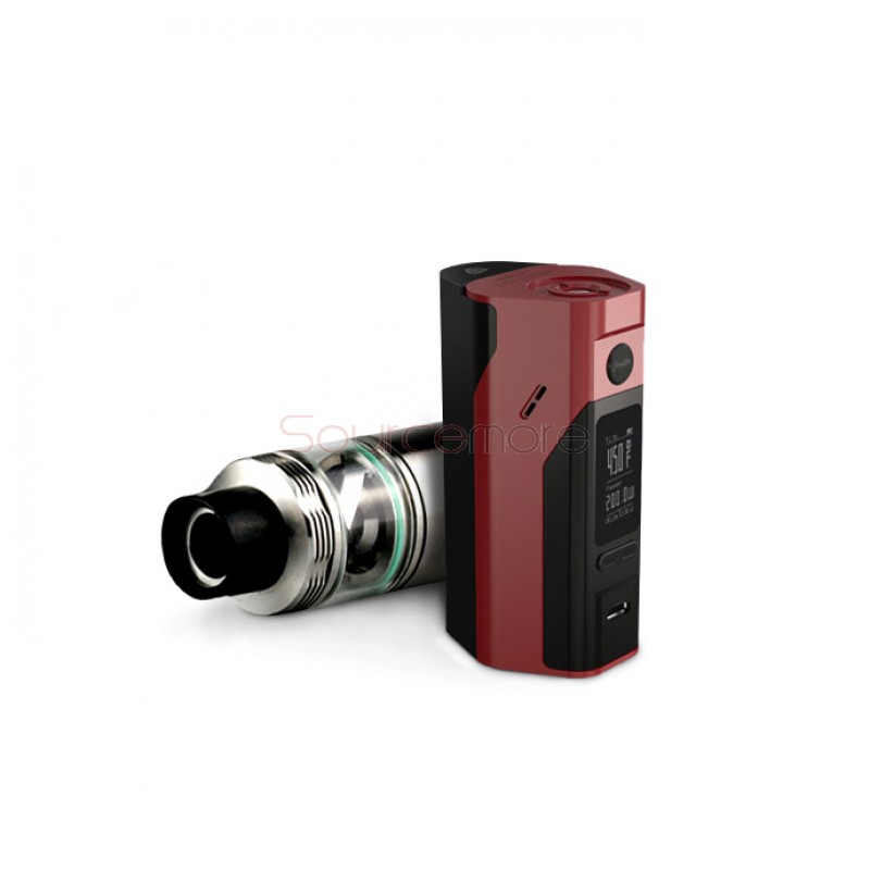 Wismec Reuleaux RX2/3 Mod with Cylin RTA Bundle Kit - Red Black