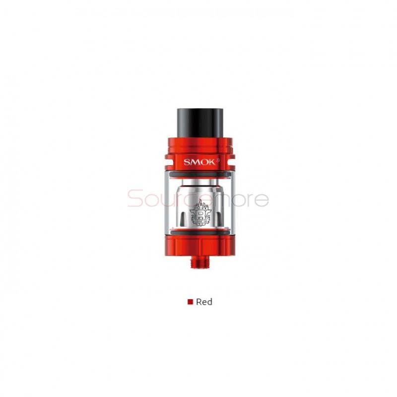 Smok TFV8 X-Baby Tank with Top Airflow Top Filling Design and 4.0ml Capacity- Red