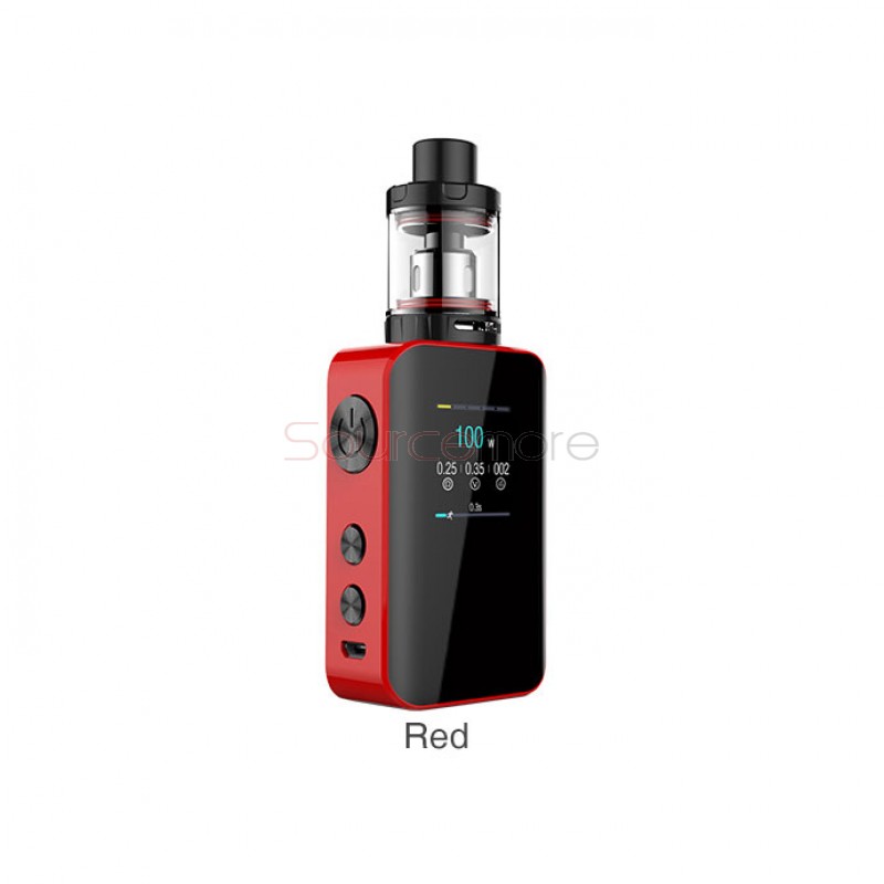  Kanger Vola Kit 100W Vola TFT Screen Mod with 4ml Vola Sub Ohm Tank-Red