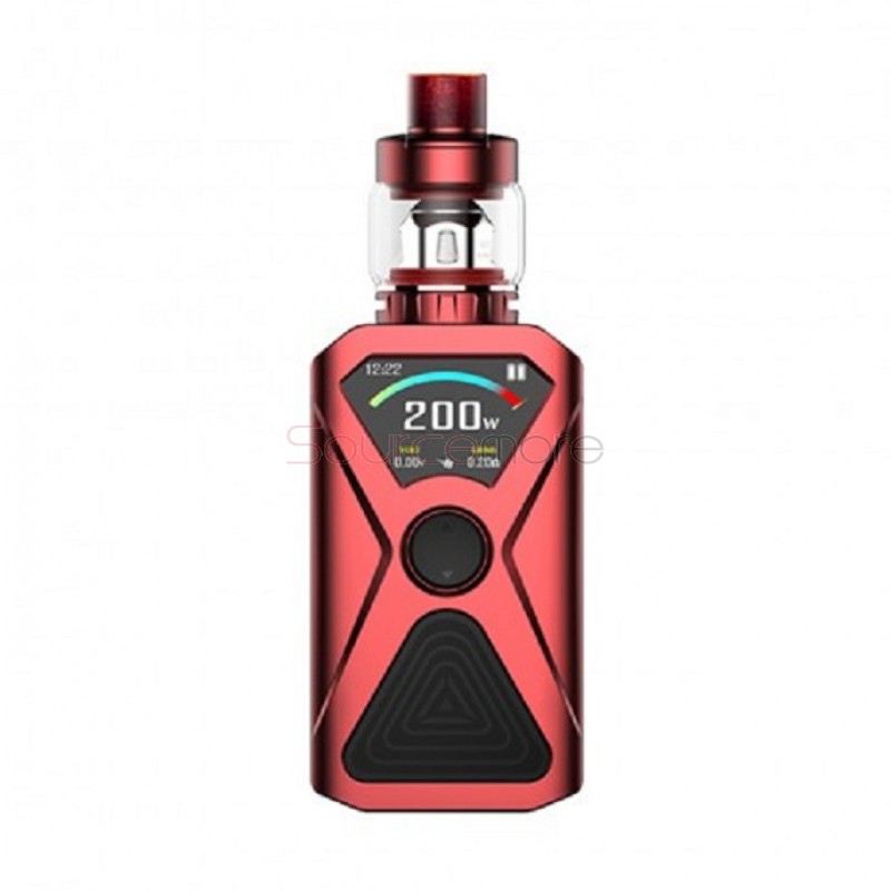 Kanger XLUM 200W Starter Kit Powered by Dual 18650 Cells - Red