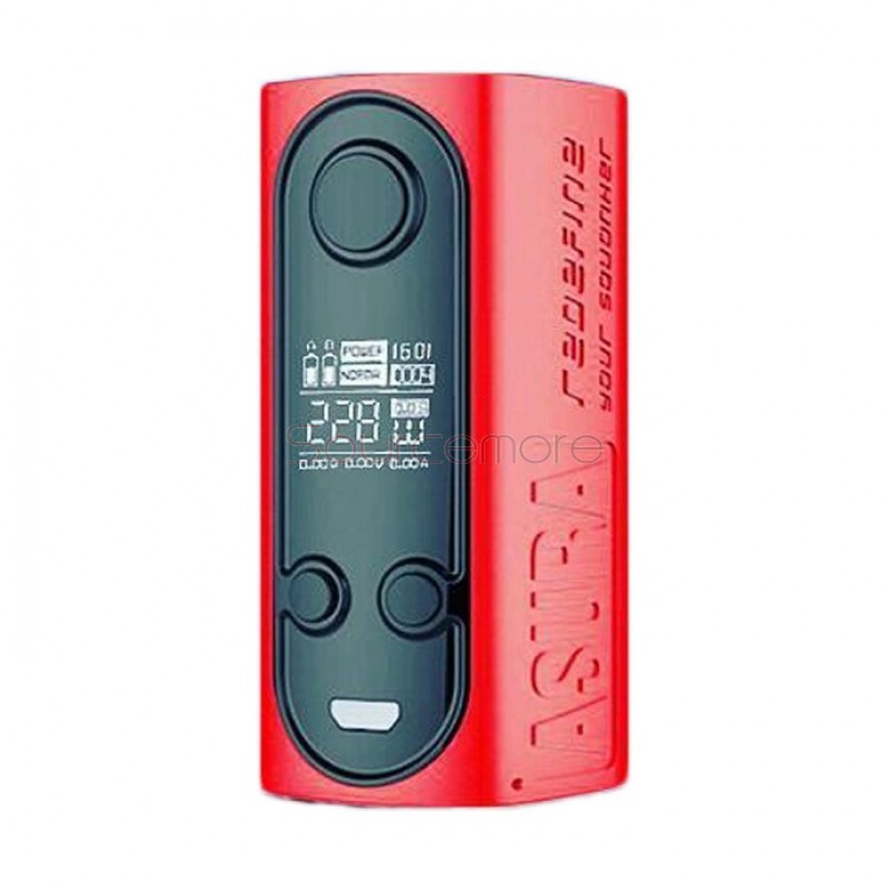 Hugo Vapor Asura 228W 2-in-1 Squonk Box Mod - Red