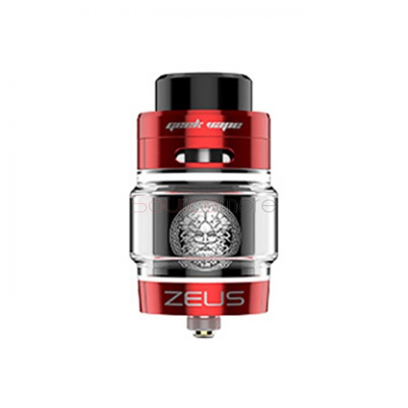 Geek Vape Zeus Dual RTA with Top Airflow 4.0ml Capacity-Red Black