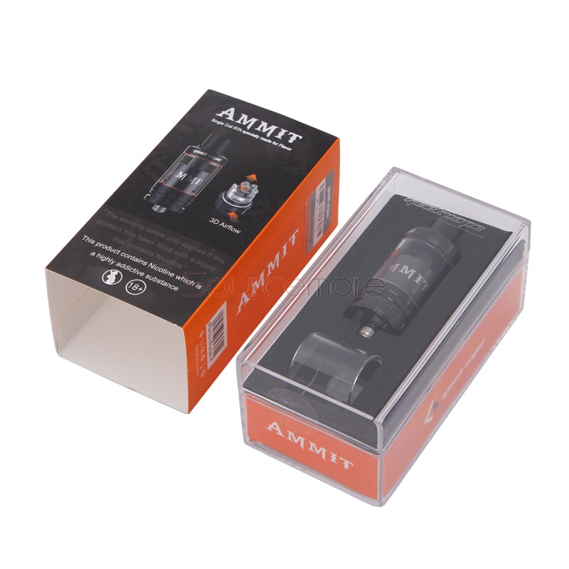 Geek Vape Ammit Single Coil RTA with 3.5ml Capacity and Three-dimensional Airflow- Black