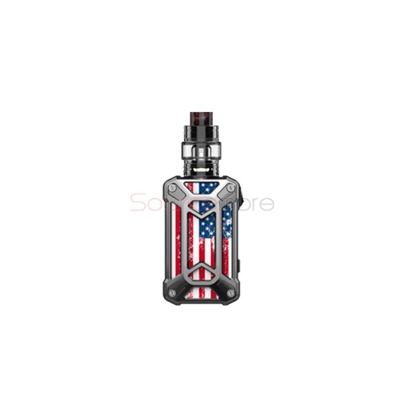 Rincoe Mechman 228W Mesh Kit Steel Case - American Flag SS