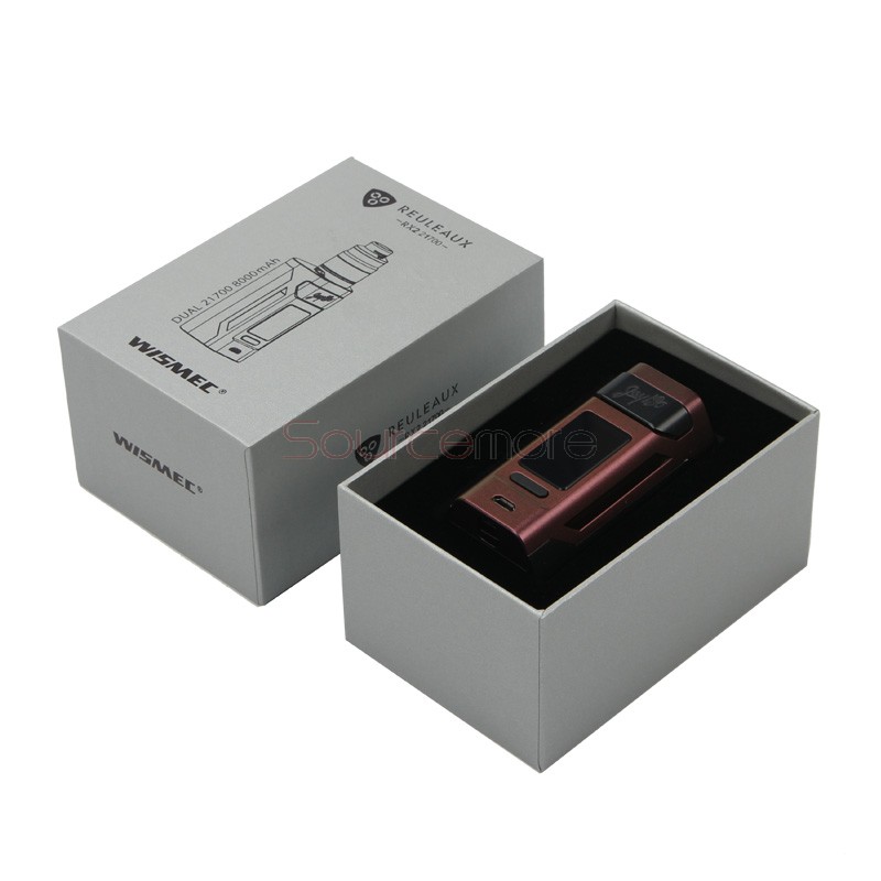 Wismec Reuleaux RX2 21700 Kit with GNOME Atomizer - Gradient Purple