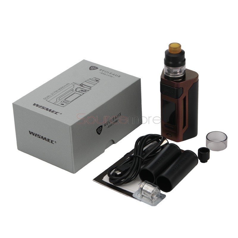 Wismec Reuleaux RX2 21700 Kit with GNOME Atomizer - Gradient Purple