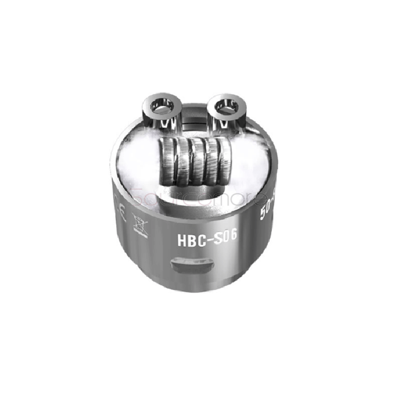 Geek Vape Eagle Replacement HBC-S06(SSTC) Flat Clapton Single Coil 2pcs- 0.15ohm 