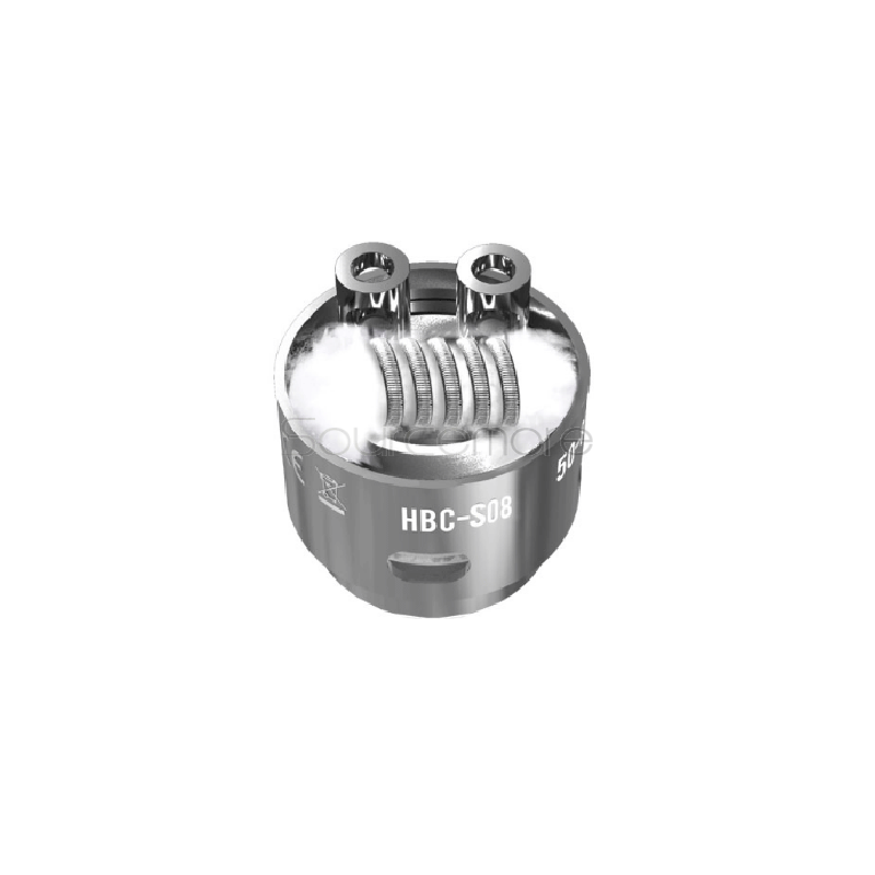 Geek Vape Eagle Replacement HBC-S08 Clapton Single Coil 2pcs- 0.4ohm 