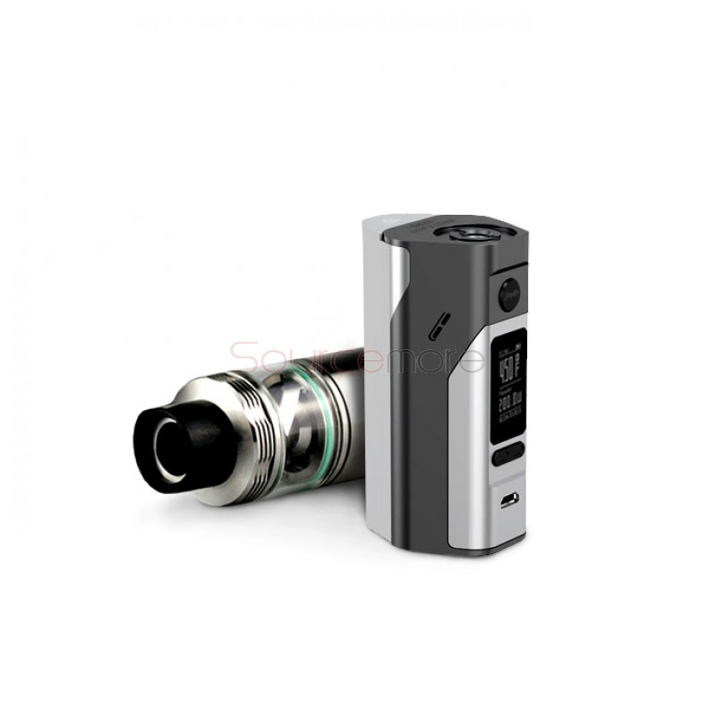 Wismec Reuleaux RX2/3 Mod with Cylin RTA Bundle Kit - Grey Silver