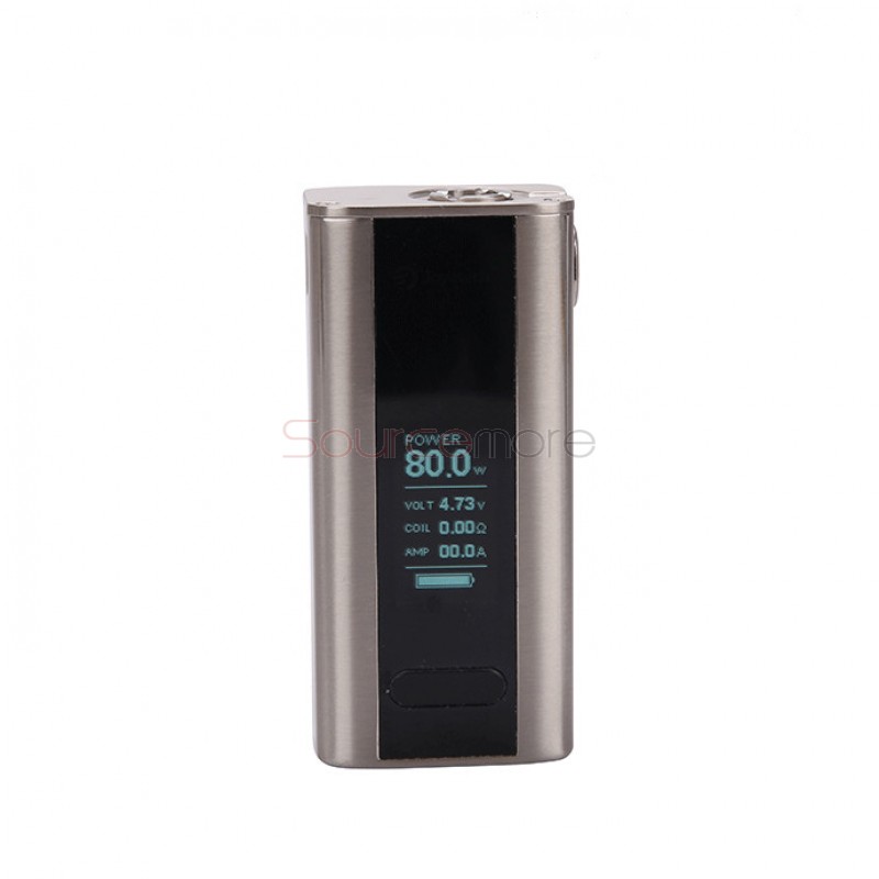 Joyetech Cuboid Mini 80W TC OLED Screen Box Mod with VW/VT/Bypass/TCR Mode and Upgradable Firmware Function-Silver
