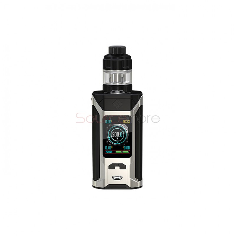 Wismec Sinuous Ravage230 Kit with GNOME Evo Tank 4ml - Brush Stainless