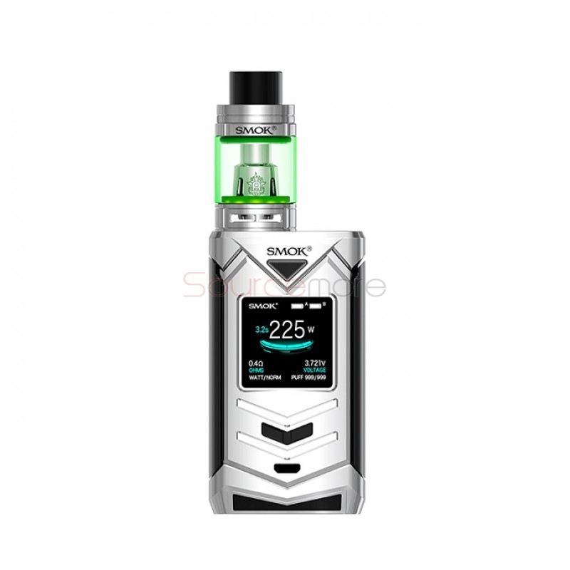 SMOK Veneno 225W Kit with TFV8 Big Baby Light Editon Tank - Silver black