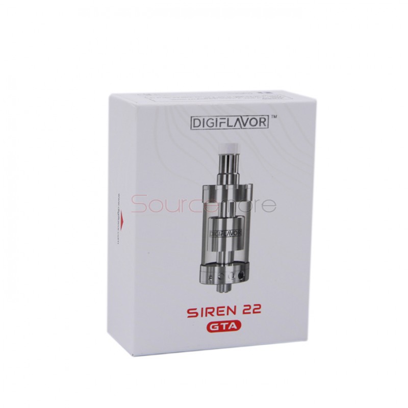 Digiflavor Siren GTA 4ml Liquild Capacity Mouth to Lung Genisis Tank Atomizer 22mm Diameter Version- Black
