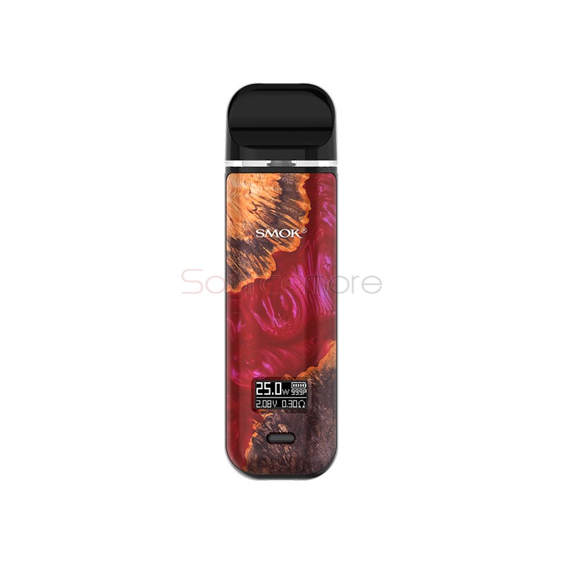 SMOK Novo X Kit 2ml Red Stabilizing Wood