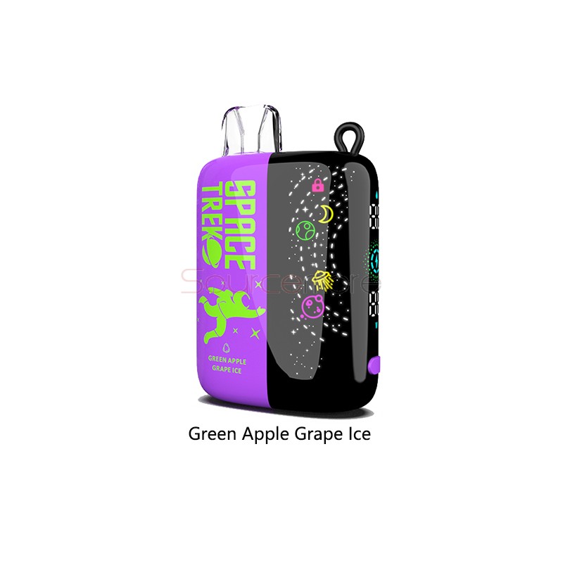Vapmod Space Trek Disposable Vape Kit Green Apple Green Ice