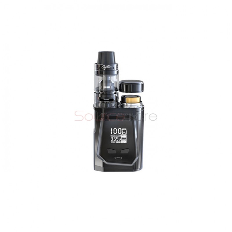 IJOY CAPO 100 Kit CAPO 100W Mod Powered by 21700 Battery with 3.2ml Captain Mini Tank-Stainless Steel